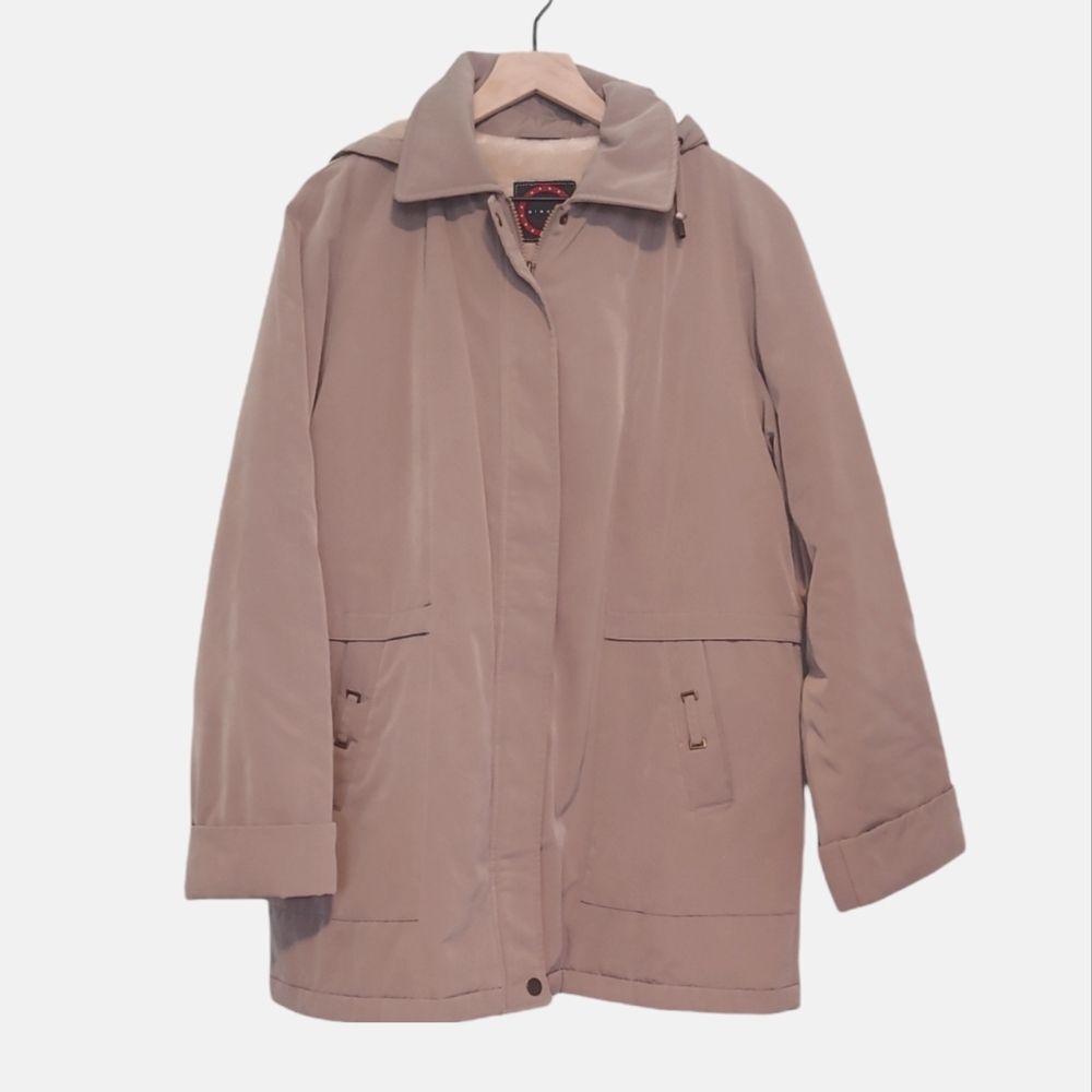 Giacca Tan Women's Winter Jacket Coat Size Large